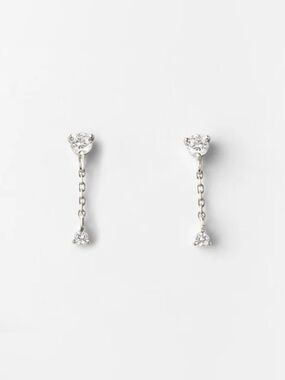 GLDN Starfall White Sapphire Earrings - like new!